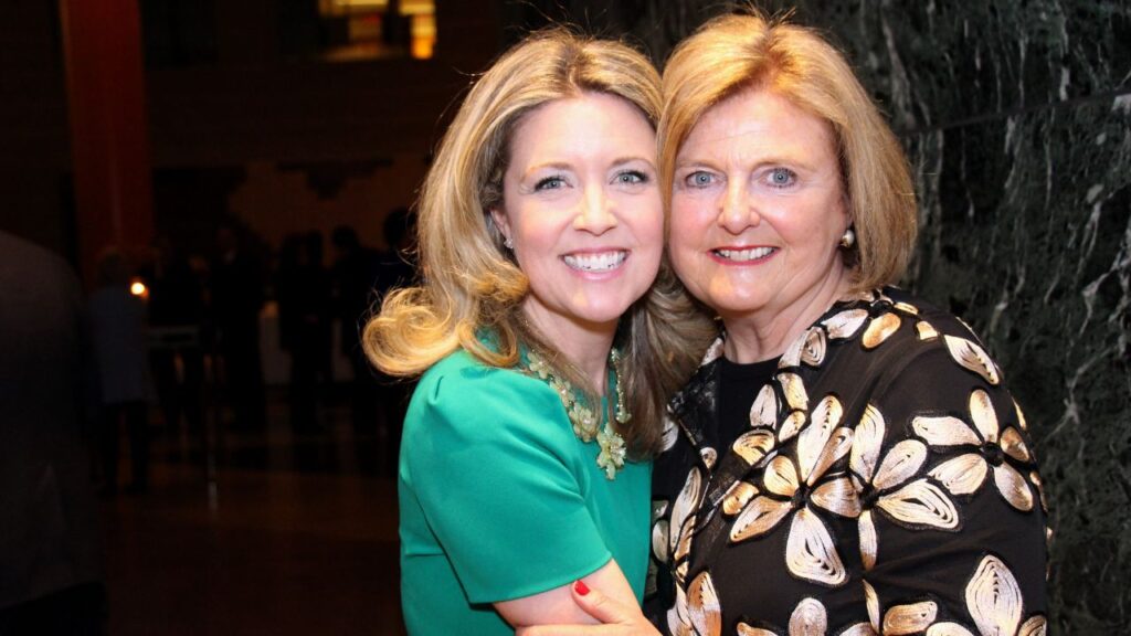 Catherine Clark and her mother