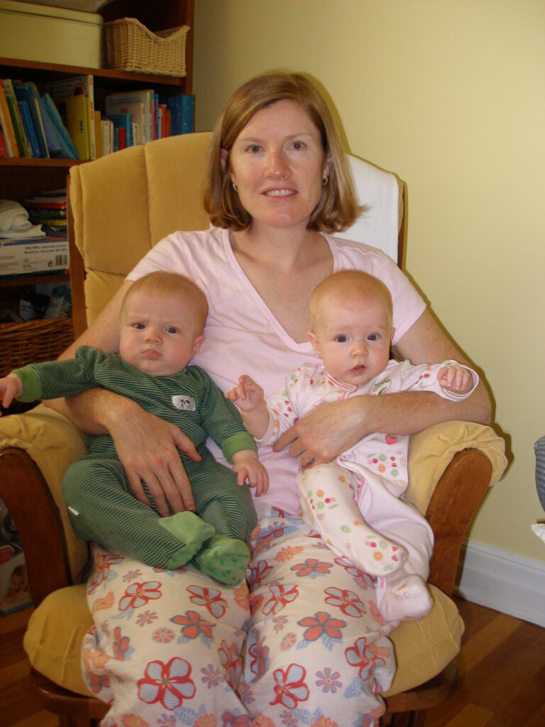 Claire Todd, multiple-pregnancy mom's twins