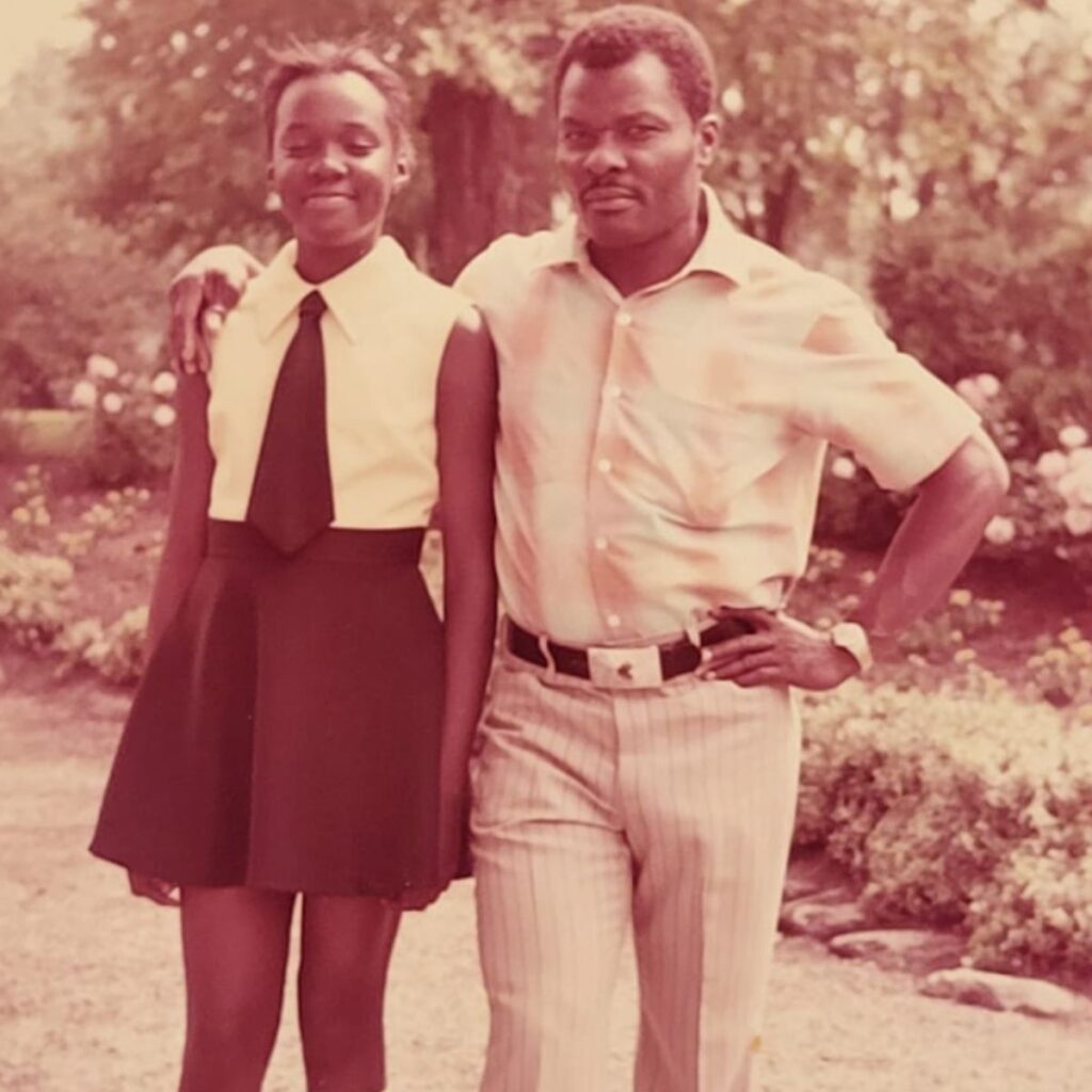 Cecile Peterkin and her father